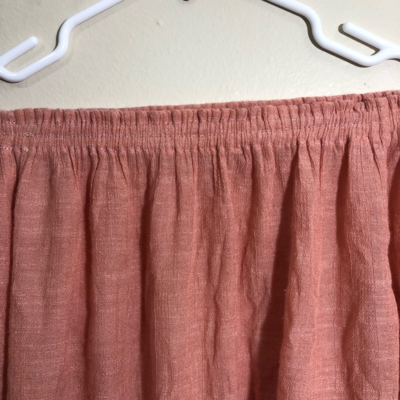 Pink orange see through off the shoulder top - Picture 5 of 7